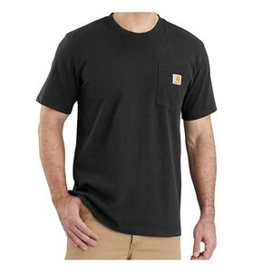 Carhartt T Shirt Men XXL Tall Black Original Fit Heavyweight Short-Sleeve‎